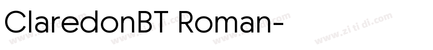 ClaredonBT Roman字体转换